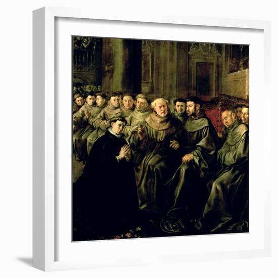 Welcoming St. Bonaventure-Francisco Herrera-Framed Giclee Print