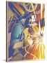 Welder's Spark-David Chestnutt-Stretched Canvas