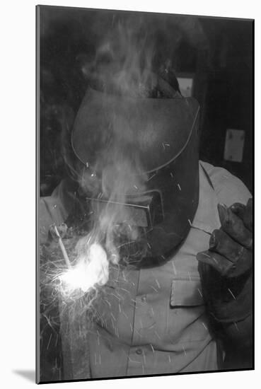 Welder-Ansel Adams-Mounted Art Print