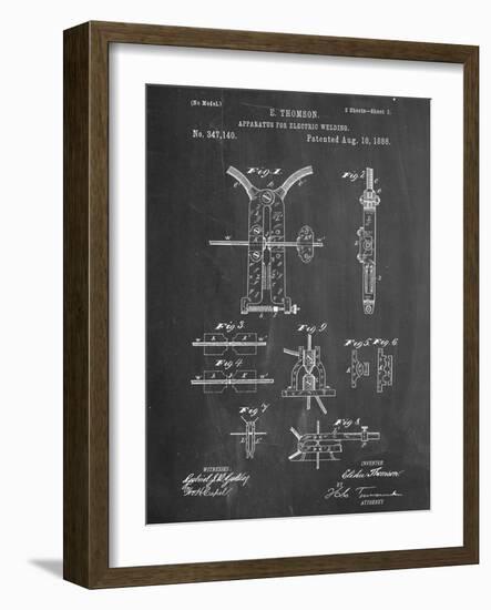 Welding Machine Patent-null-Framed Art Print