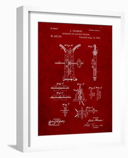 Welding Machine Patent-Cole Borders-Framed Art Print