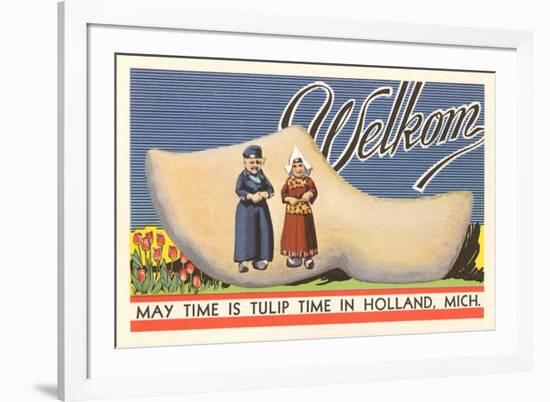 Welkom, Tulip Time, Holland, Michigan-null-Framed Premium Giclee Print