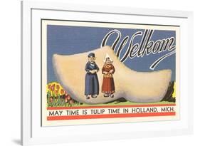 Welkom, Tulip Time, Holland, Michigan-null-Framed Premium Giclee Print