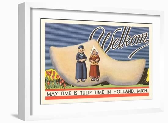 Welkom, Tulip Time, Holland, Michigan-null-Framed Art Print