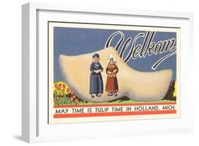 Welkom, Tulip Time, Holland, Michigan-null-Framed Art Print