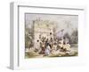 Well and Building at Subachtsche-Frederick Catherwood-Framed Giclee Print