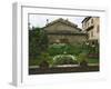 Well and Garden Courtyard, Buonconvento, Italy-Dennis Flaherty-Framed Photographic Print