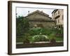 Well and Garden Courtyard, Buonconvento, Italy-Dennis Flaherty-Framed Photographic Print