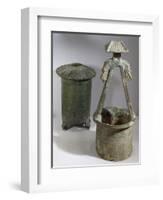 Well and Grain Silo, Model from a Funerary Collection-null-Framed Giclee Print