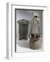 Well and Grain Silo, Model from a Funerary Collection-null-Framed Giclee Print