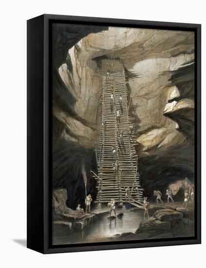 Well at Bolonchen-Frederick Catherwood-Framed Stretched Canvas