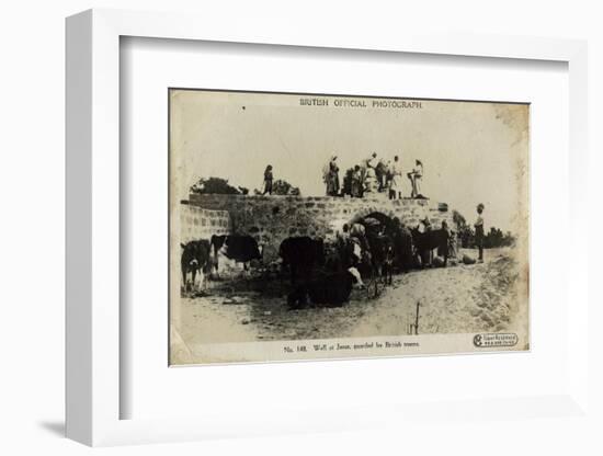 Well at Jasur, Egypt, Guarded by British Troops-null-Framed Photographic Print