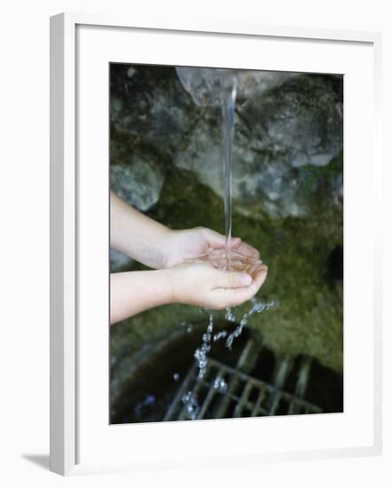 Well at La Benite Fontaine Sanctuary, La Roche-Sur-Foron, Haute Savoie, France, Europe-null-Framed Photographic Print