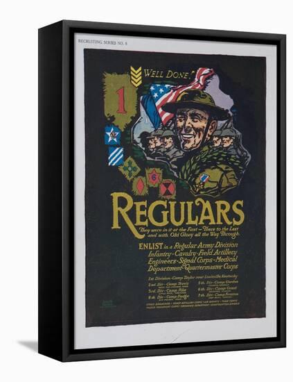 Well Done! Regulars Recruiting Poster-null-Framed Stretched Canvas