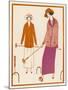 Well-Dressed Croquet Player Wearing a Model from James et Cie-null-Mounted Art Print