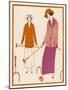 Well-Dressed Croquet Player Wearing a Model from James et Cie-null-Mounted Art Print