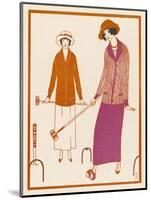 Well-Dressed Croquet Player Wearing a Model from James et Cie-null-Mounted Art Print