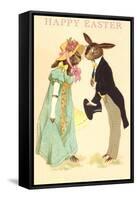 Well Dressed Easter Bunny Couple-null-Framed Stretched Canvas