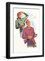 Well Dressed Hunters-null-Framed Art Print