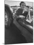 Well Dressed Woman Behind the Wheel of a Foreign Made Roadster-Nina Leen-Mounted Photographic Print
