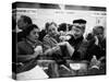 Well Dressed Women, All Mobbing Diamond Counters During Monster Diamond Sale at S. Klein's Store-Peter Stackpole-Stretched Canvas