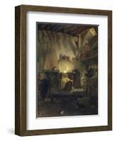 Well-Guarded Infant-August Allebe-Framed Art Print