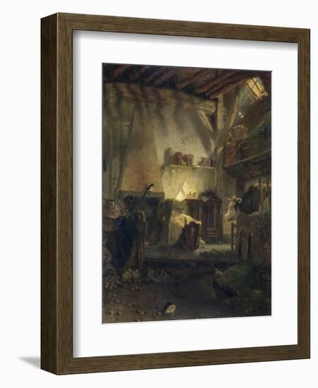 Well-Guarded Infant-August Allebe-Framed Art Print