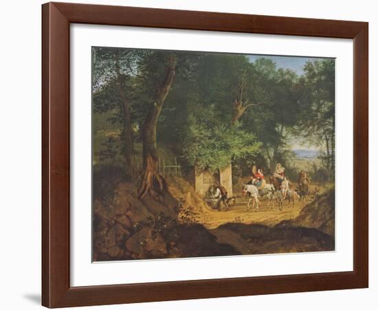 Well in the Woods near Ariccia-Adrian Ludwig Richter-Framed Collectable Print