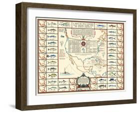 Well Known Salt Water Game Fish-Bishop & Sims-Framed Art Print