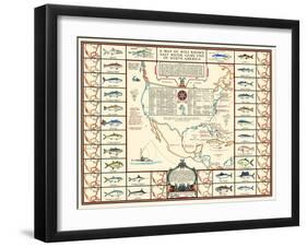 Well Known Salt Water Game Fish-Bishop & Sims-Framed Art Print