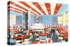 Well-Lit Diner, 23 Room-null-Stretched Canvas