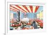 Well-Lit Diner, 23 Room-null-Framed Art Print