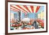 Well-Lit Diner, 23 Room-null-Framed Art Print