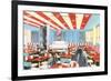 Well-Lit Diner, 23 Room-null-Framed Art Print