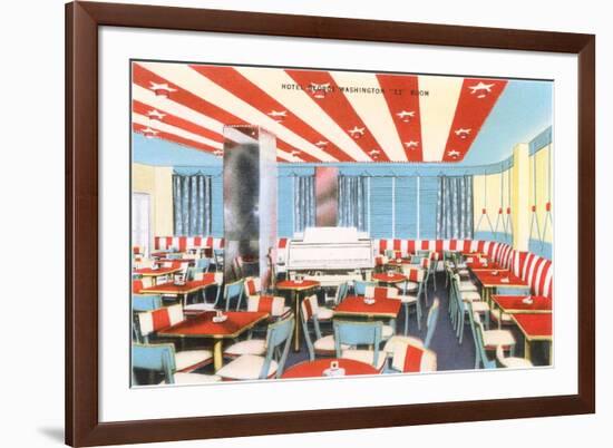 Well-Lit Diner, 23 Room-null-Framed Premium Giclee Print