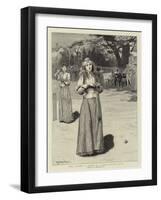 Well Played!, a Sketch at a Ladies' Cricket Match-Edward Frederick Brewtnall-Framed Giclee Print