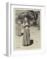 Well Played!, a Sketch at a Ladies' Cricket Match-Edward Frederick Brewtnall-Framed Giclee Print