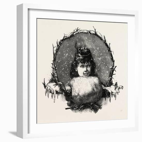 Well Protected, Muff, Fashion, Winter, 1882-null-Framed Giclee Print