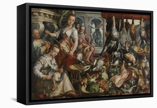 Well-Stocked Kitchen, Joachim Bueckelaer-Joachim Bueckelaer-Framed Stretched Canvas