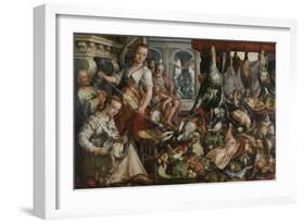 Well-Stocked Kitchen, Joachim Bueckelaer-Joachim Bueckelaer-Framed Art Print