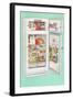 Well Stocked Refrigerator-null-Framed Art Print