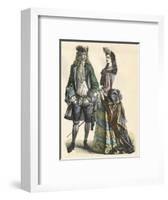 Well to Do French Couple-null-Framed Art Print