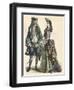 Well to Do French Couple-null-Framed Art Print