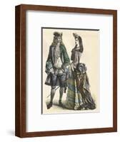 Well to Do French Couple-null-Framed Art Print