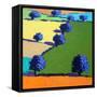 Welland (acrylic on board, 2021)-Paul Powis-Framed Stretched Canvas