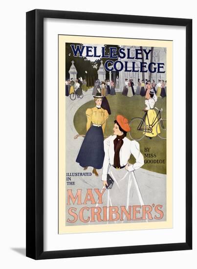 Wellesley College Illustrated In The May Scribner's-C. Allan Gilbert,-Framed Art Print