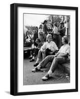 Wellesley Freshmen Students Gathered Outside the Hathaway House Bookshop-Lisa Larsen-Framed Photographic Print