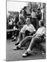 Wellesley Freshmen Students Gathered Outside the Hathaway House Bookshop-Lisa Larsen-Mounted Photographic Print