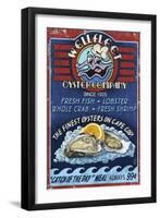 Wellfleet Oyster Bar - Cape Cod, Massachusetts-Lantern Press-Framed Art Print