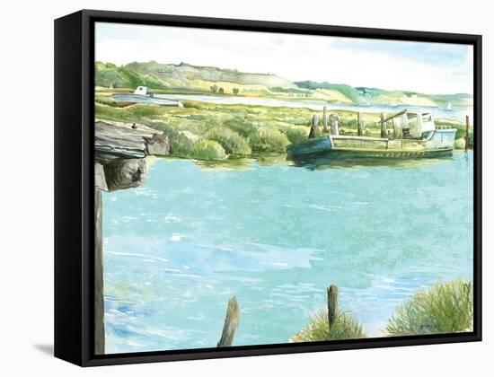 Wellfleet Salt Marsh-Gregory Gorham-Framed Stretched Canvas